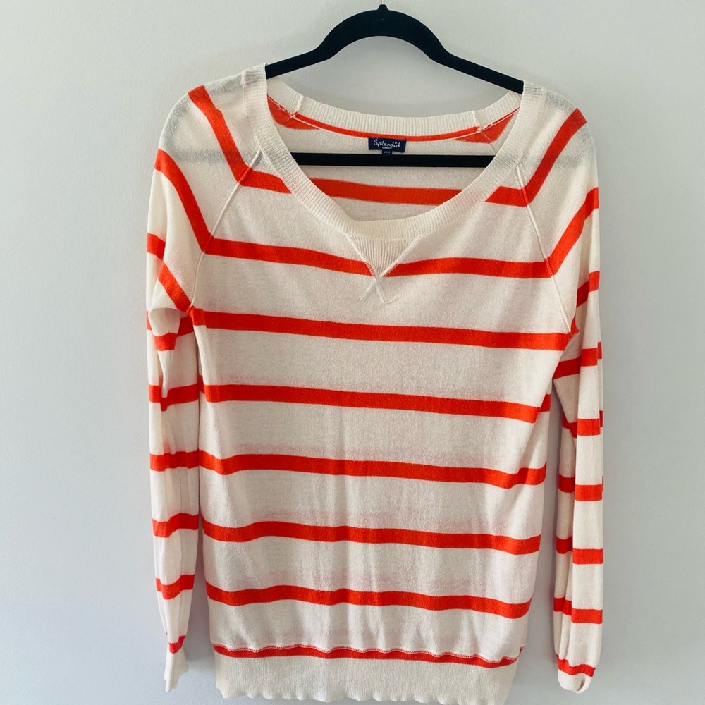 Splendid casual sweater with a cashmere blend size L